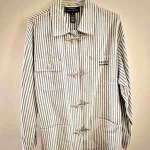 Women’s Vintage Ralph Lauren striped shirt jacket. NWT, never worn. Size medium.